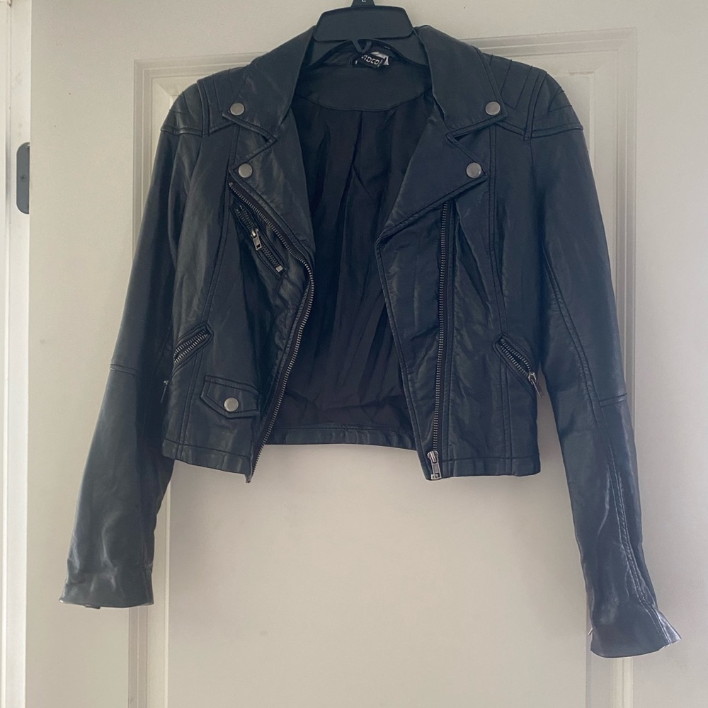 Faux leather jacket